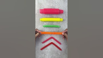 Vibrant Pop! Mini Pop Satisfying Robot Sound ASMR | Pop Tubes Fidget Experience #diy #asmr #creative