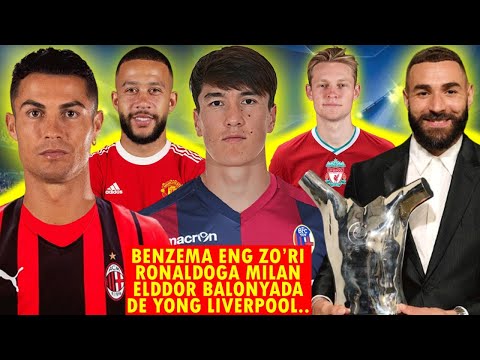 BENZEMA ENG ZO'RI RONALDO MILANGA KETADIMI ELDOR UCHUN BALONYA