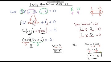 Solving Harder Quadratic Equations by Factorising