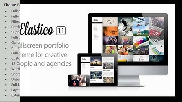 Elastico: Responsive Fullscreen Portfolio WP Theme