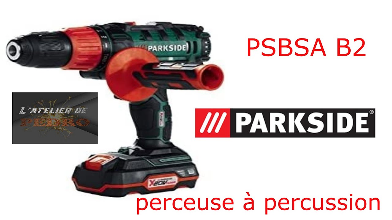 perceuse à percussion parkside PSBSAB2 YouTube