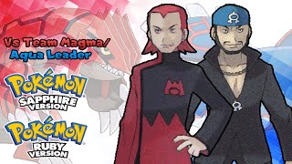 Pokémon Ruby, Sapphire & Emerald - Team Aqua/Magma Leader Music (HQ) chords