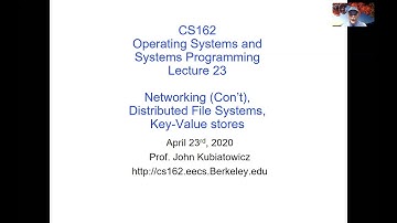 CS162 Lecture 23 (4/23/2020): Networking (Con