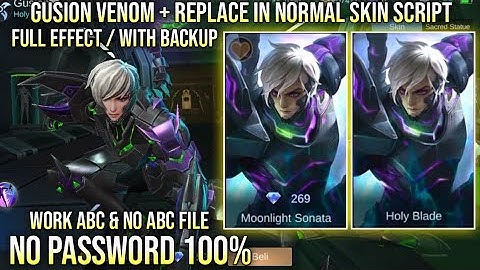 Gusion Venom Plus Replace Normal Skin Script No Logo No Password Full Effect Beatrix Patch ABC file
