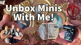 UNBOXING FRIEND MAIL Furniture, Minis, DOLLS What Can YOU Tell Me About These Pieces? #miniatures