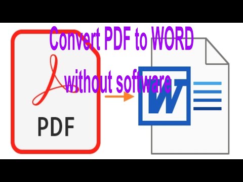 Chuyển file PDF qua WORD mà không cần dùng phần mềm || How To Convert pdf to word without software