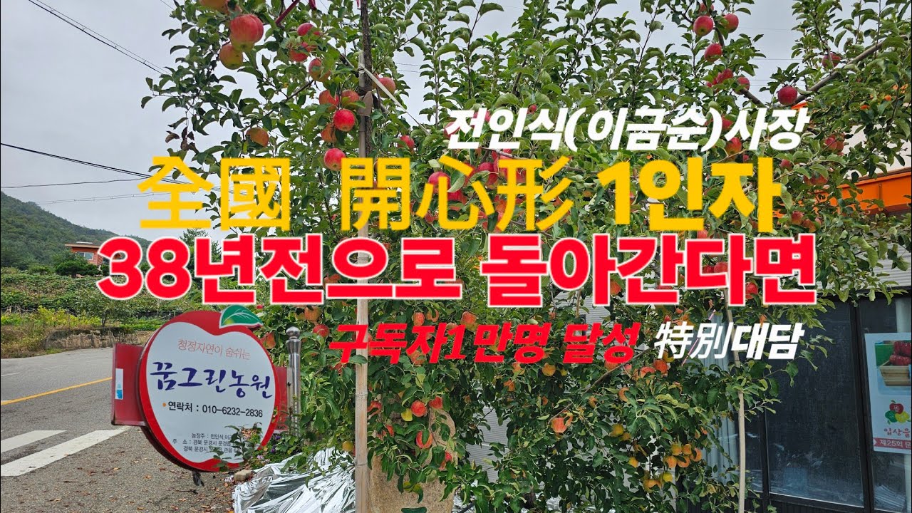 개심형 사과나무  1인자를 찿아가다#개심형#1인자#구독자만명