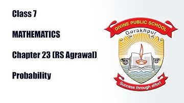 Class 7 Mathematics Chapter 23- Probability (RS Agarwal)