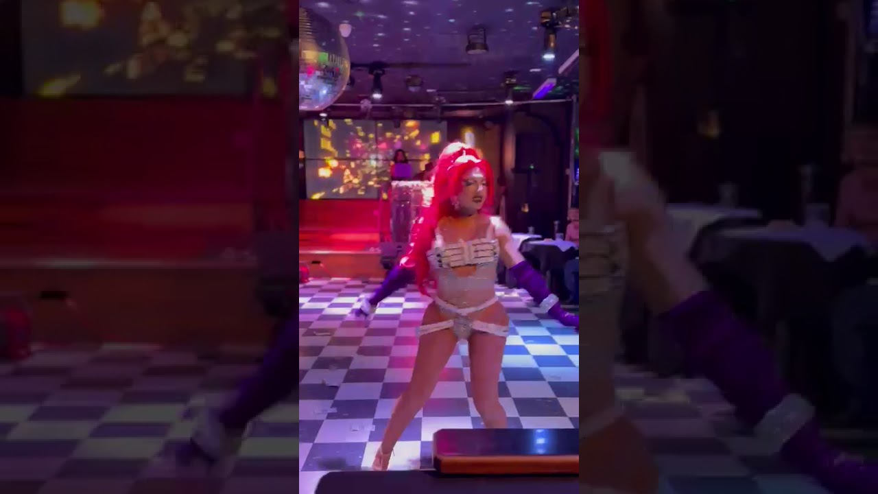 Ashlayy Glam performing a Dominatrix medley