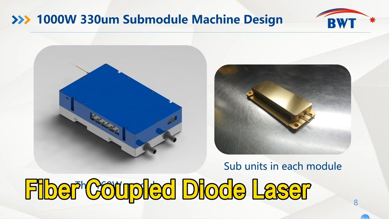 High Power Fiber Coupled Diode Laser 1000W 300um For Welding System ...