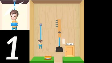 Can You Help The Man? ✂️ RESCUE CUT - ROPE PUZZLE | Gameplay Walkthrough | Level 1- 30 (iOS Android)