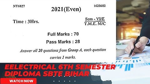 Testing & maintenance of Electrical machine Previous year Question paper Electrical 6th sem diploma