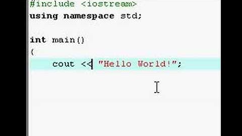 C++ "Hello World" Tutorial 1