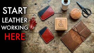 Beginner Leathercraft Starter Pack – 5 Easy Leather Patterns to Start Making Today @tonyseePatterns