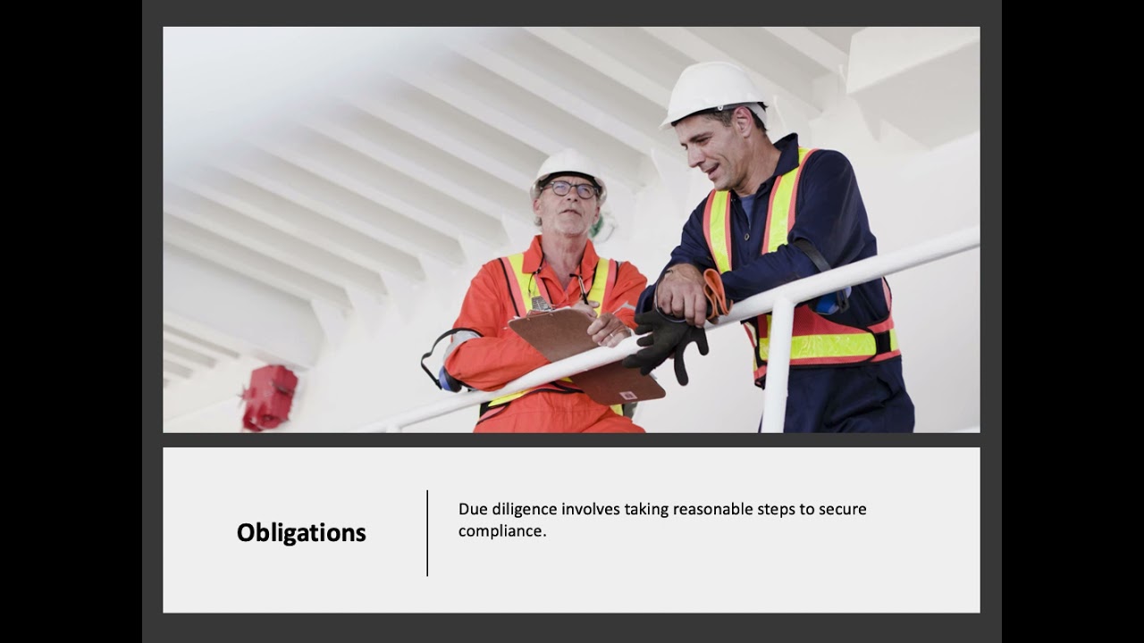 What Is Due Diligence In Relation To WHS YouTube