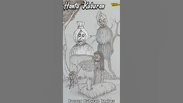 Penampakan pocong kuburan | Haunted grave #shorts #halloween