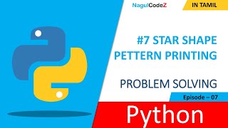 Python Pattern Program | Print String Cross Pattern | Coding Interview Problem 