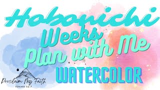 Hobonichi Weeks Watercolor Setup
