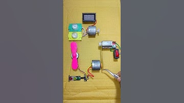 Electricity Creations From Belt Drive DC to DC Dynamo Generator #dcmotor #tech #shorts #project