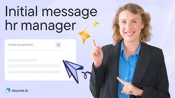 Write an initial message to a hiring manager (best ways)