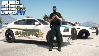 GTA 5 LSPDFR - Blaine County Sheriff - Rainy Night Patrol (NVE)