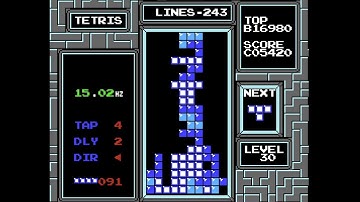 1.2 million with hypertapping - nes tetris