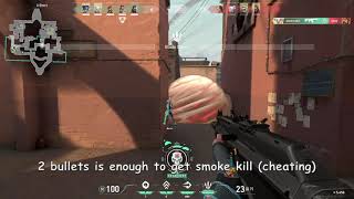 2 Bullets Into The Smoke Valorant