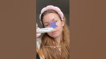 Remove pimple patches with me #skincare #satisfying #beauty #pimplepatch #shorts #grwm #pimple