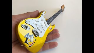 Dick Dale Fender Stratocaster Beast Gold Sparkle Mini Guitar by AXE HEAVEN