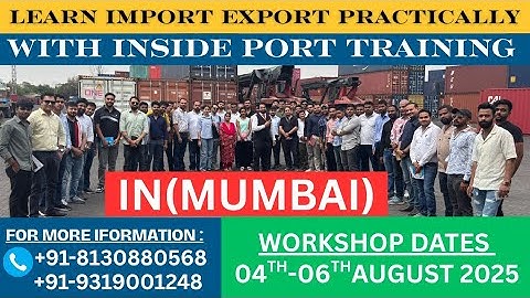 Import Export Course in Mumbai | Export Import Training in Mumbai | by Harsh Dhawan