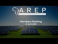 AREP Online Members Meeting Recording: 10 April 2025