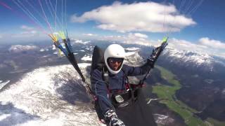 Alplerde Yamac Parasutu - Paragliding In The Alps