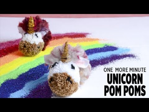 3 DIY: HOW TO MAKE PLUSH POMPOM KEY CHAIN + UNICORN AND HEART POMPOM 