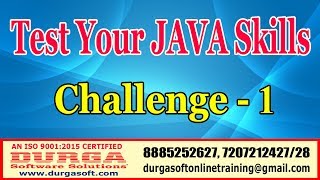 Java Tutorials | Test Your JAVA Skills | Challenge - 1 | by DURGA Sir screenshot 2