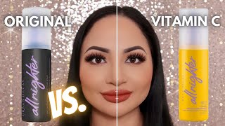 URBAN DECAY ALL NIGHTER MAKEUP SETTING SPRAY ORIGINAL VS. VITAMIN C | Comparison Review & Wear Test!