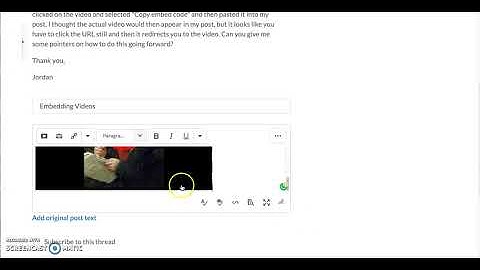 Embed Video in Brightspace