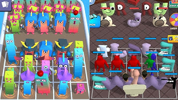 Merge Alphabet Hero Master + Merge Number Cube Run Max Level Gameplay ⭐ abcdefghijklm..xyz