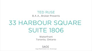 33 Harbour Square Unit 1806 | Waterfront | Toronto