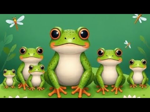 5 little speckled frogs / nursery rhymes l Kindergarten l kids' songs l super simple songs