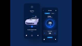 Electric car app animation screenshot 2