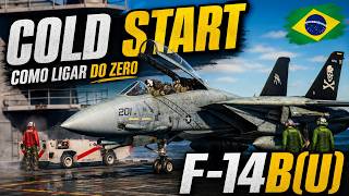 DCS Tutorial - How to start up and take off the F-14B(U) from an AIRCRAFT CARRIER