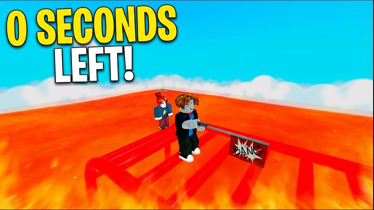 The Floor Is Lava – I Survived With 0 Seconds Left! 😱 [Roblox]