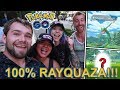 100% RAYQUAZA CAUGHT! NEW SHINY CAUGHT IN TOKYO!!! (POKEMON GO)