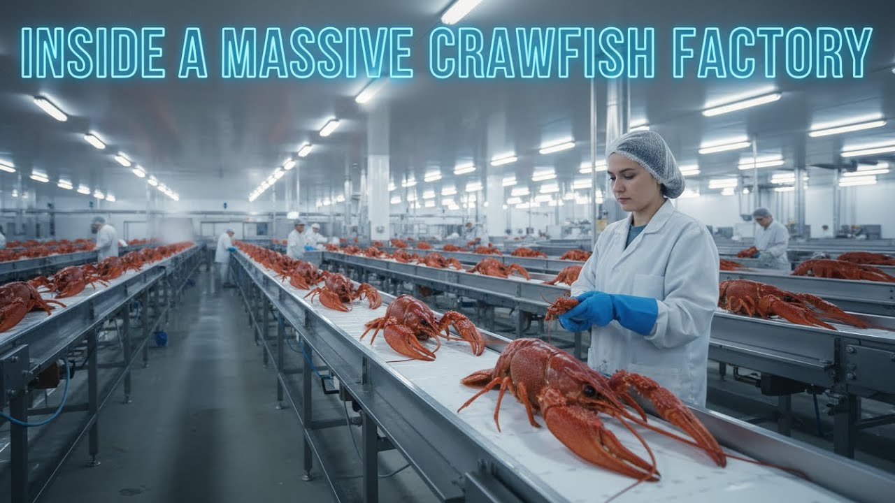 Inside A Massive Crawfish Factory: How They Process 50 Tons A Day - YouTube