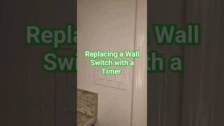 Replacing a Wall Switch with a Timer #diy #home #tipsandtricks #howto