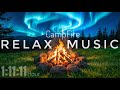 Relax🔥Calm Music by the CampFire for sleep, relaxation, and work (1 hour)