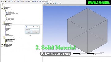✅ ANSYS CFX tutorial - How to add new material?