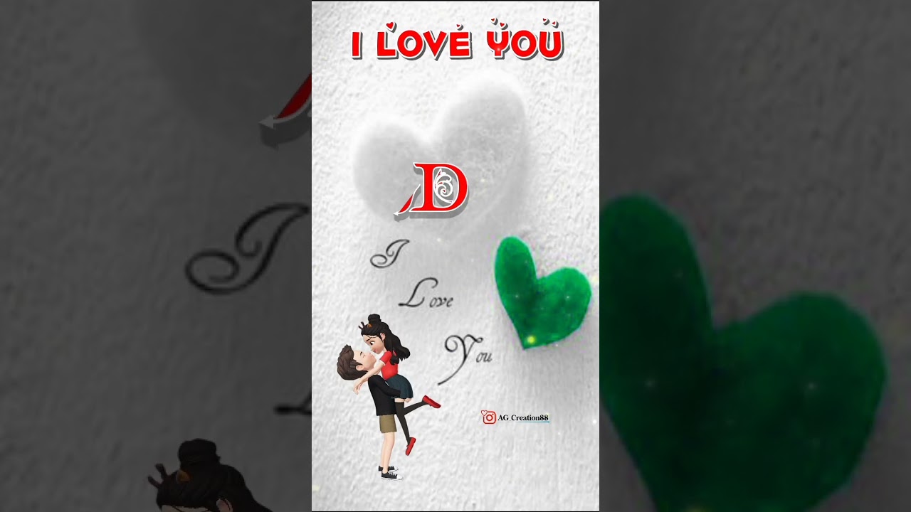 D Love Letter Status❤️|| New Trending Name art Video❤️ Whatsapp status 