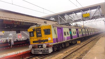 HOWRAH - BURDWAN LOCAL IN A FOGGY WEATHER AT SEORAPHULI