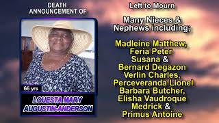 LOUESTA MARY AUGUSTIN ANDERSON long